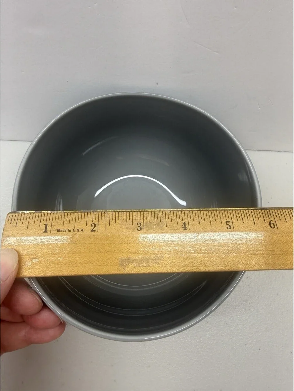 West Elm Set of Two Gray Organic Porcelain Bowls 6